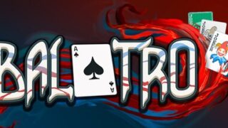 Balatro（バラトロ）のSteamストアヘッダー画像、ポーカーとローグライクを融合したデッキ構築ゲーム