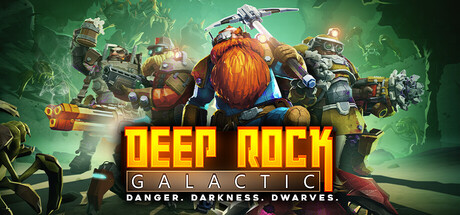 Deep Rock Galacticのタイトルロゴが入ったSteamヘッダー画像