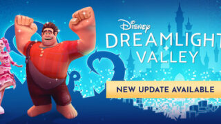 ディズニー ドリームライトバレーの公式キーアート、ラルフとヴァネロペとロゴ