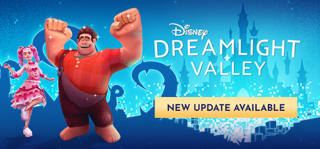 ディズニー ドリームライトバレーの公式キーアート、ラルフとヴァネロペとロゴ
