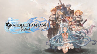 グランブルーファンタジー リリンクのキービジュアル、主人公たちとロゴ