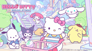 ハローキティ、クロミ、マイメロディたちがショッピングタウンでにぎわうハローキティ：マイドリームストアの公式ビジュアル