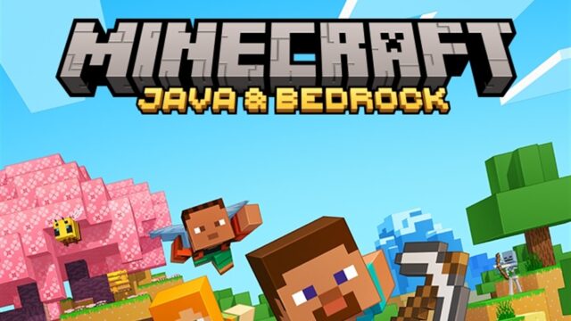マインクラフト ジャバ&ベッドロック・エディション PC版の公式ロゴとキャラクターアート