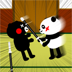 居合い斬りゲームの画面