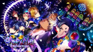 Obey Me! Nightbringerのタイトルロゴと悪魔の7兄弟が描かれたキービジュアル