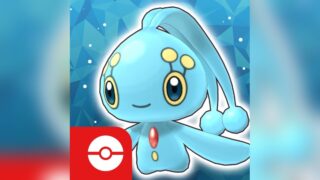 ポケモンマスターズEXの公式アプリアイコン、マナフィがデザインされている