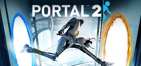 ポータル2（Portal 2）のロゴとGLaDOSが描かれたSteamヘッダー画像