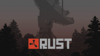 Steamで配信中のサバイバルゲーム『Rust』のロゴが入ったキーアート